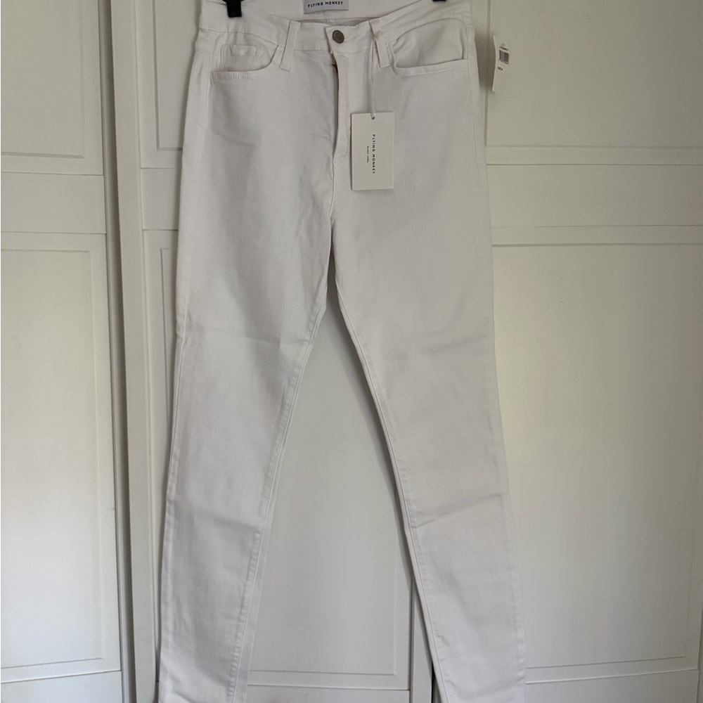 Flying Monkey White Women’s Skinny Jeans